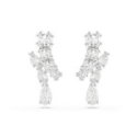 Swarovski - Orecchini Pendenti Matrix - Placcatura Rodio - Zirconia