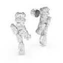 Swarovski - Orecchini Pendenti Matrix - Placcatura Rodio - Zirconia