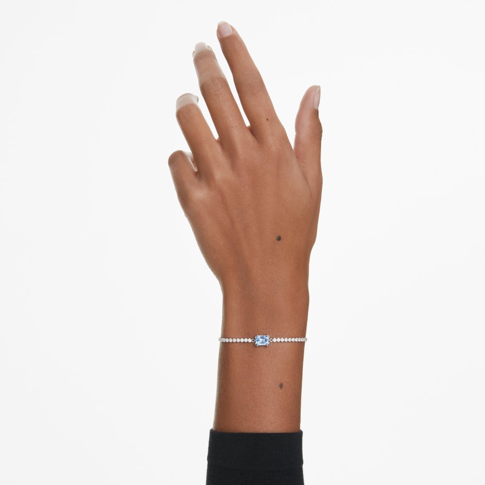 Swarovski - Braccialetto Matrix - Blu - Cristalli