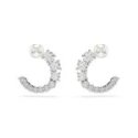 Swarovski - Orecchini A Cerchio Matrix - Bianco - Cristalli