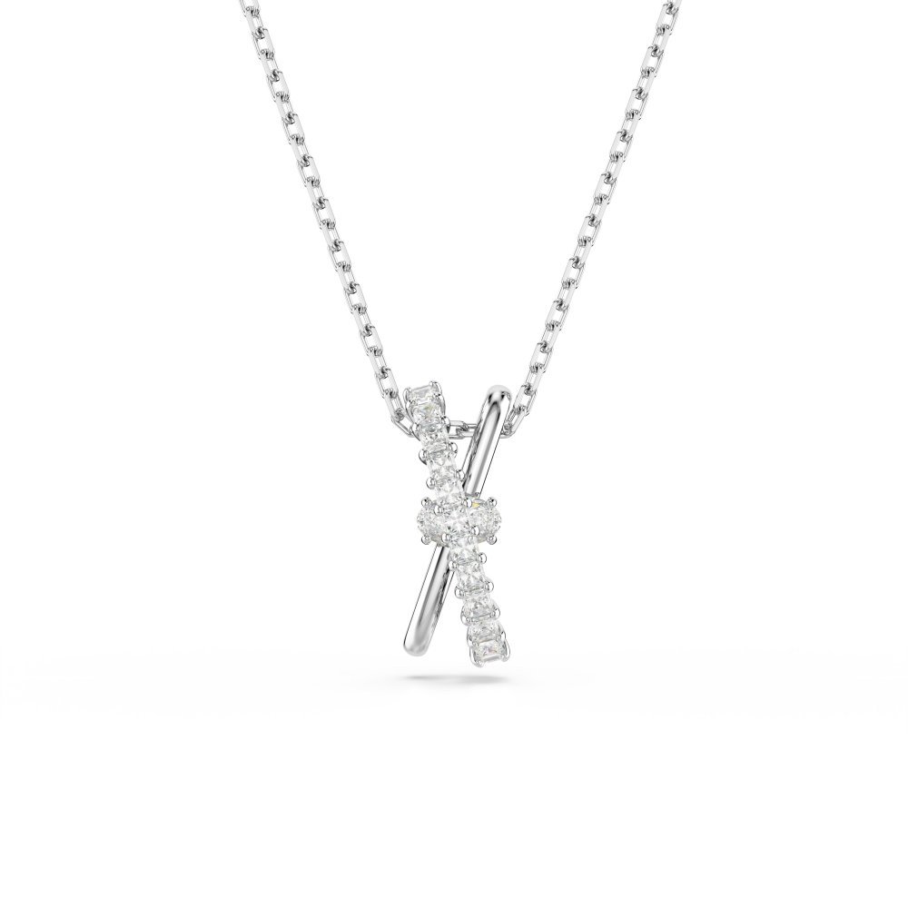 Swarovski - Pendente Hyperbola - Placcato Rodio - Bianco