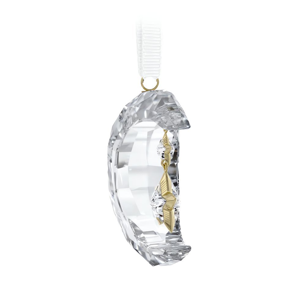 Swarovski - Decorazione Luna - Holiday Magic - Bianco