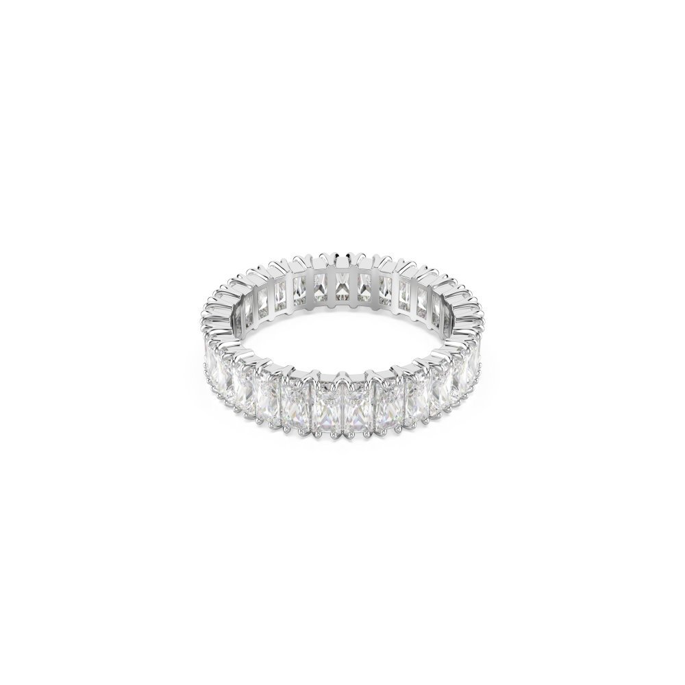 Swarovski - Anello Matrix - Placcato Argento - Bianco