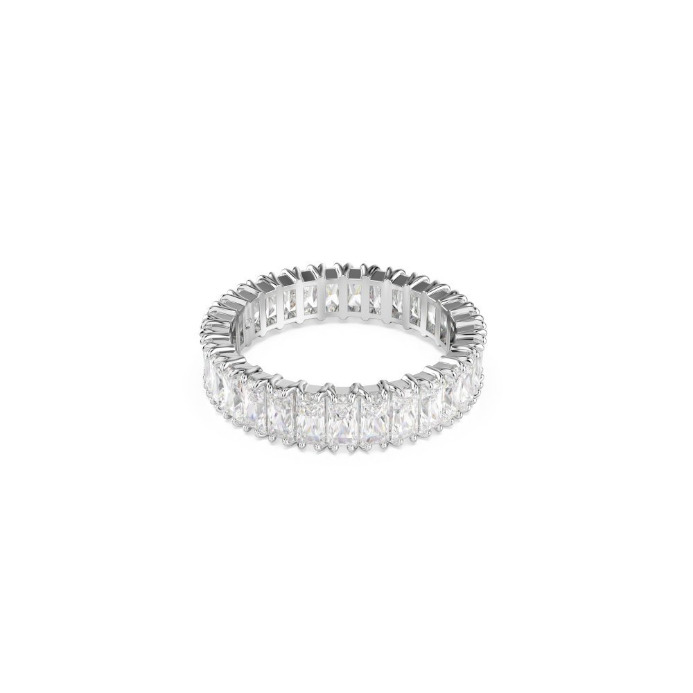 Swarovski - Anello Matrix - Placcato Argento - Bianco