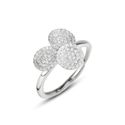Boccadamo - An543 Anello - Argento - Zirconi