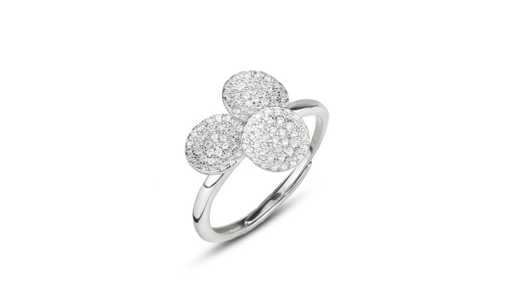 Boccadamo - An543 Anello - Argento - Zirconi