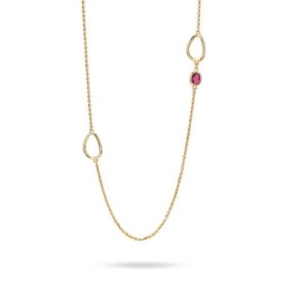 Boccadamo - Collana Xgr745D - Oro Giallo - Cristalli Rubino
