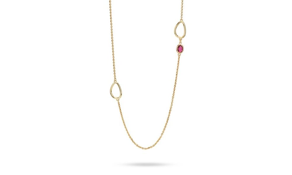 Boccadamo - Collana Xgr745D - Oro Giallo - Cristalli Rubino