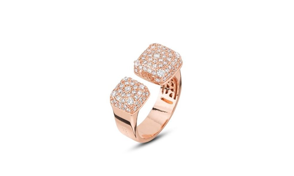 Boccadamo - Anello Xan223Rp - Oro Rosa - Zirconi