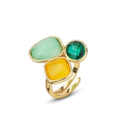 Boccadamo - Anello Xan219D - Oro Giallo - Cristalli