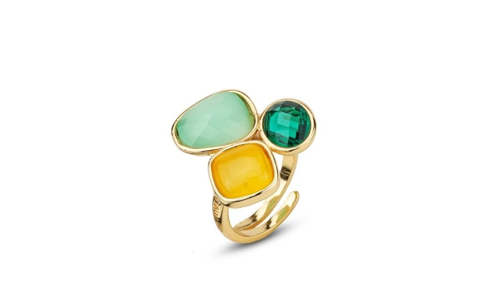 Boccadamo - Anello Xan219D - Oro Giallo - Cristalli