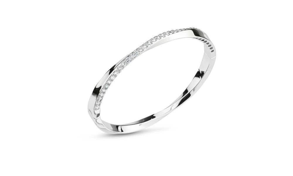 Boccadamo - Bracciale Rigido - Torchon - Zirconi