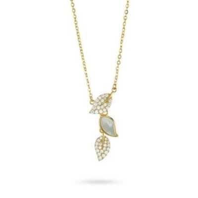 Boccadamo - Girocollo Argento - Oro Giallo - Foglie