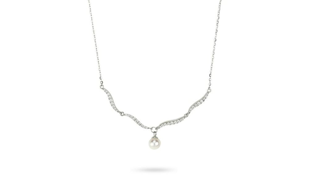 Boccadamo - Girocollo Argento - Zirconi - Perla Boccadamo - Girocollo Argento - Zirconi - Perla