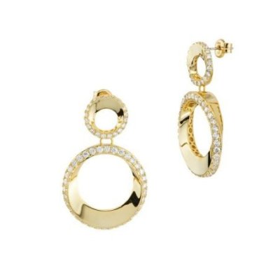 Boccadamo - Orecchini Kor050D - Oro Giallo - Zirconi