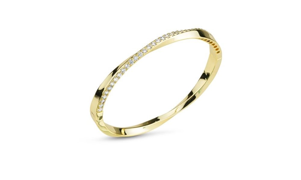 Boccadamo - Bracciale Torchon - Oro Giallo - Zirconi
