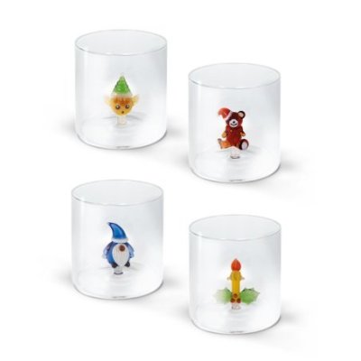 Wd Lifestyle - Bicchiere Vetro - Decori Natalizi