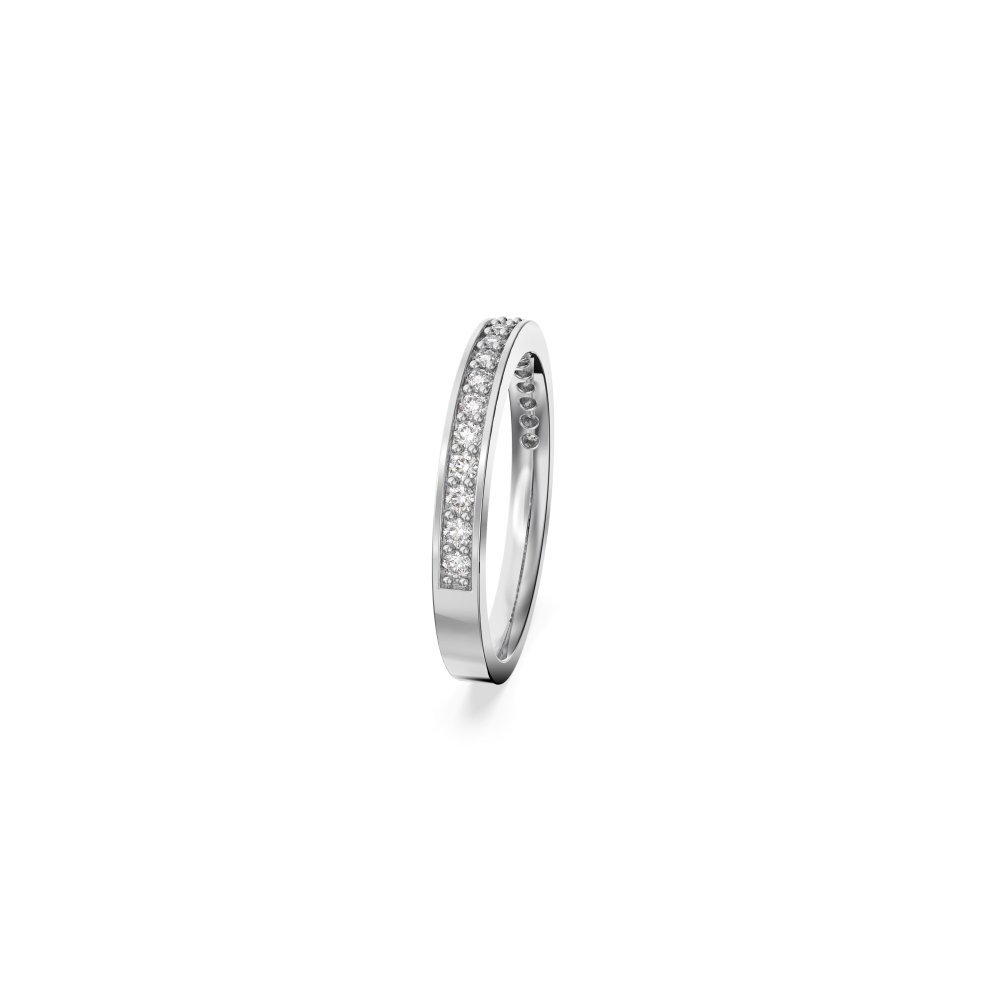 Swarovski - Anello Matrix - Placcato Rodio - Bianco
