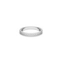 Swarovski - Anello Matrix - Placcato Rodio - Bianco