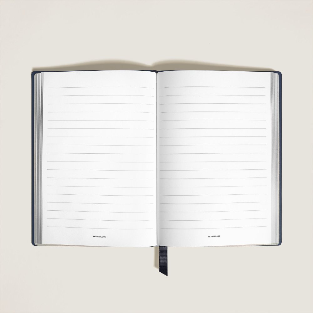 Montblanc - Quaderno Medio - Pelle Sartoriale - Blu