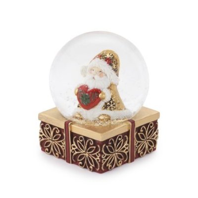 Henriette - Globo Babbo Natale - Vetro - Resina