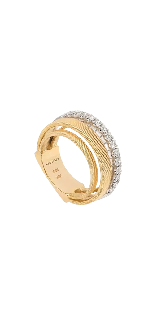 Marco Bicego - Anello 4 Fili - Oro Giallo - Diamanti