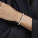 Swarovski - Bracciale Rigido Sublima - Cristalli - Bianco