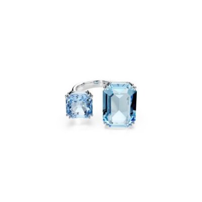 Swarovski - Anello Aperto Millenia - Blu - Placcato Rodio