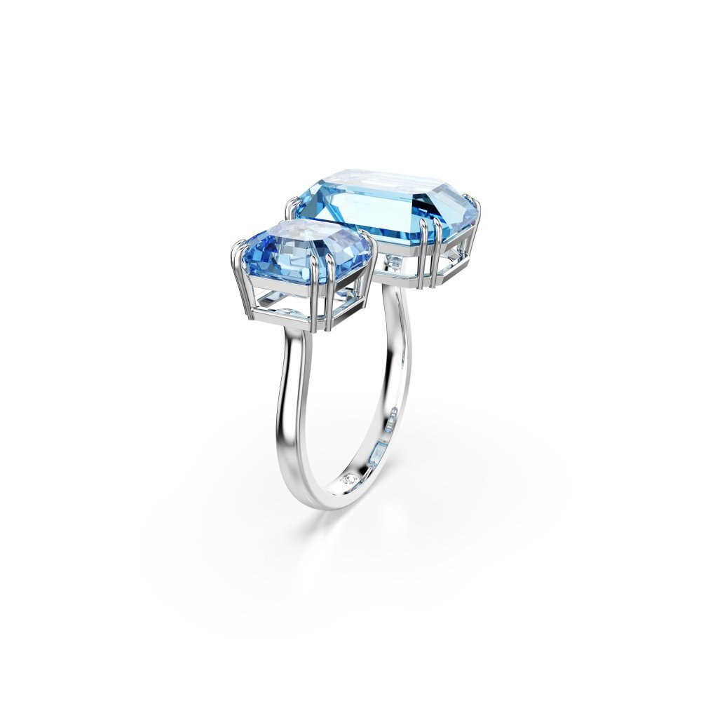 Swarovski - Anello Aperto Millenia - Blu - Placcato Rodio