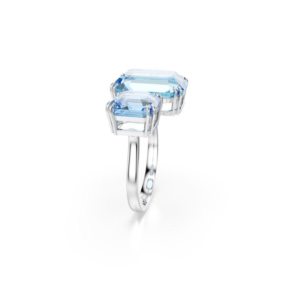 Swarovski - Anello Aperto Millenia - Blu - Placcato Rodio