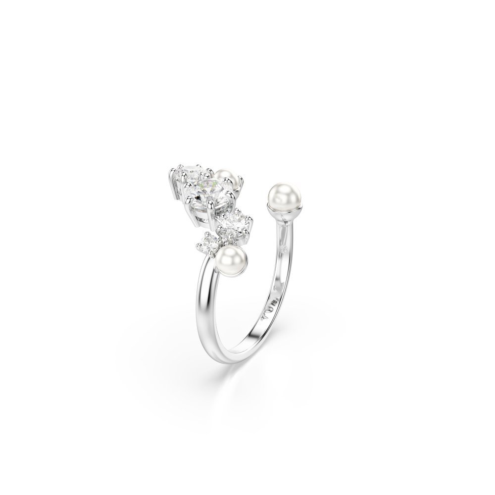 Swarovski - Anello Aperto Constella - Bianco