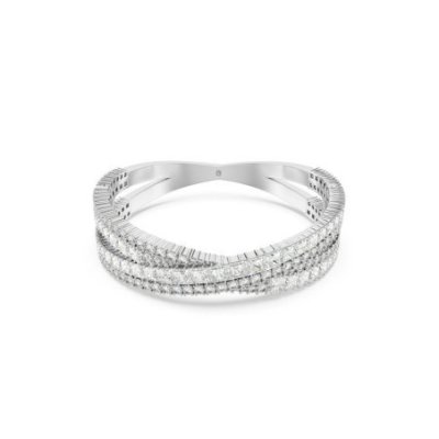 Swarovski - Bracciale Hyperbola - Placcato Rodio - Bianco