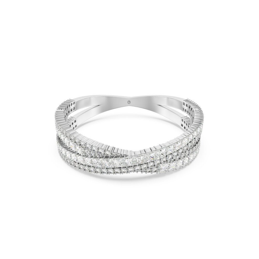 Swarovski - Bracciale Hyperbola - Placcato Rodio - Bianco