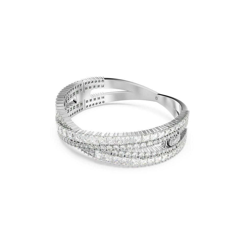Swarovski - Bracciale Hyperbola - Placcato Rodio - Bianco