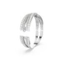 Swarovski - Bracciale Hyperbola - Placcato Rodio - Bianco