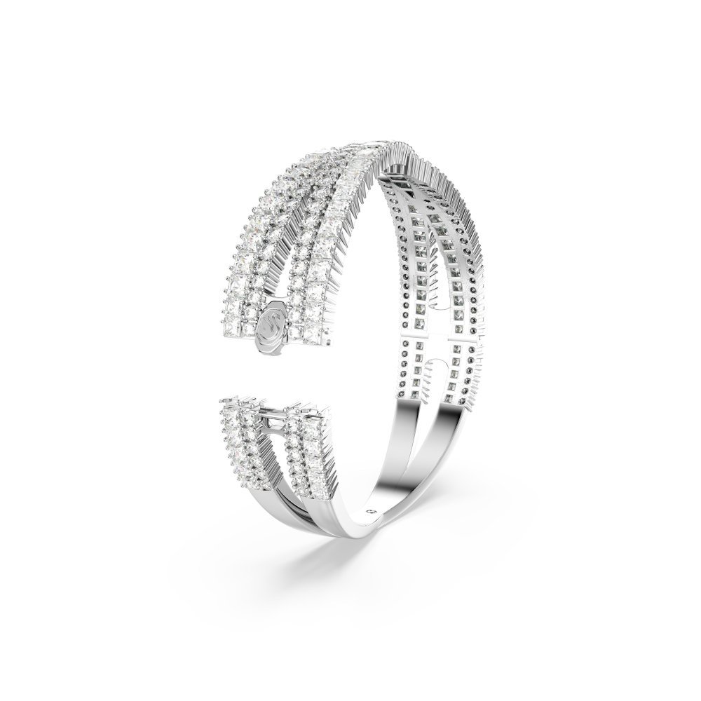 Swarovski - Bracciale Hyperbola - Placcato Rodio - Bianco