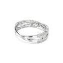 Swarovski - Bracciale Hyperbola - Placcato Rodio - Bianco