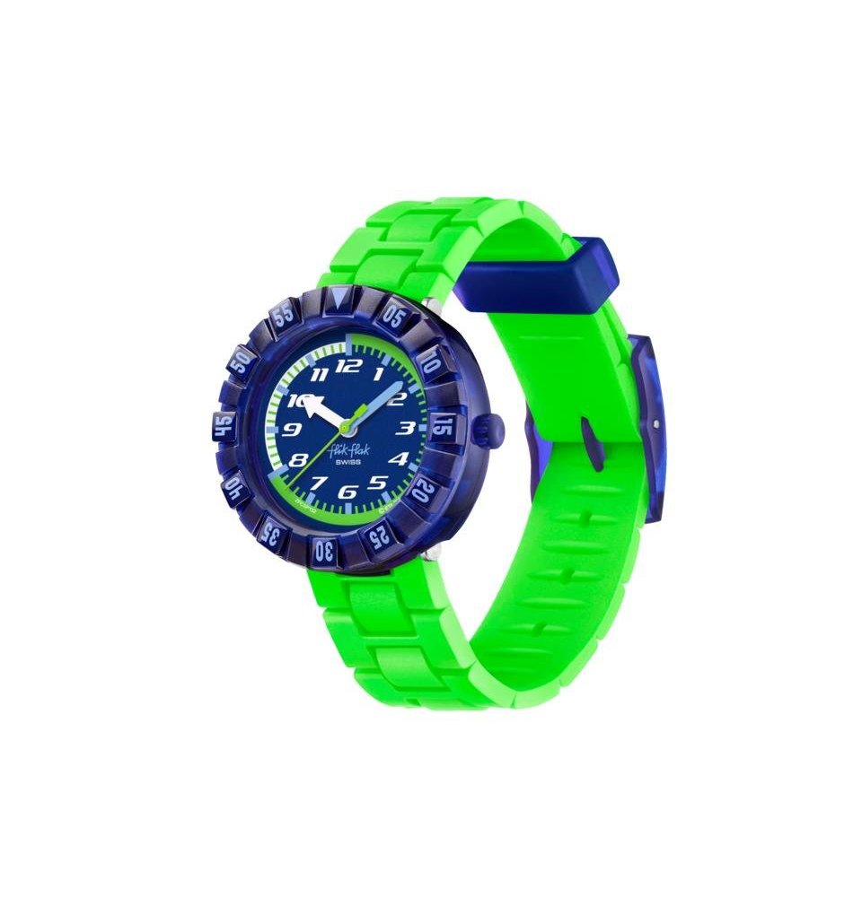 Flik Flak - Neonbrick - Orologio Educativo - Blu