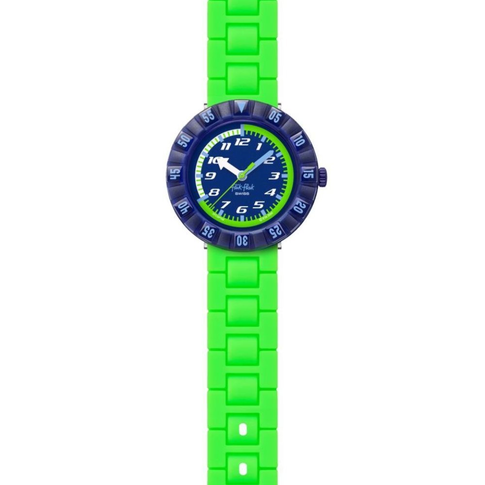 Flik Flak - Neonbrick - Orologio Educativo - Blu