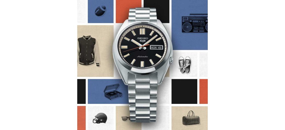 Seiko - Orologio 5 Sports - Automatico - Nero