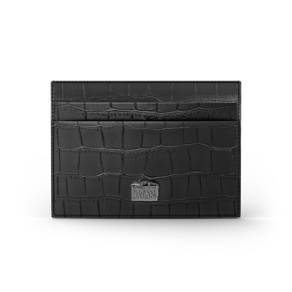 Giovanni Raspini - Portacarte Pelle - Croco Nera