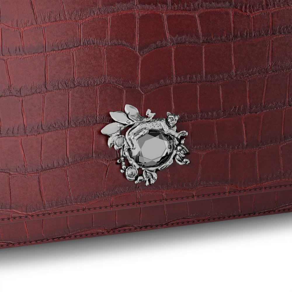 Giovanni Raspini - Pochette Jungle - Pelle Croco