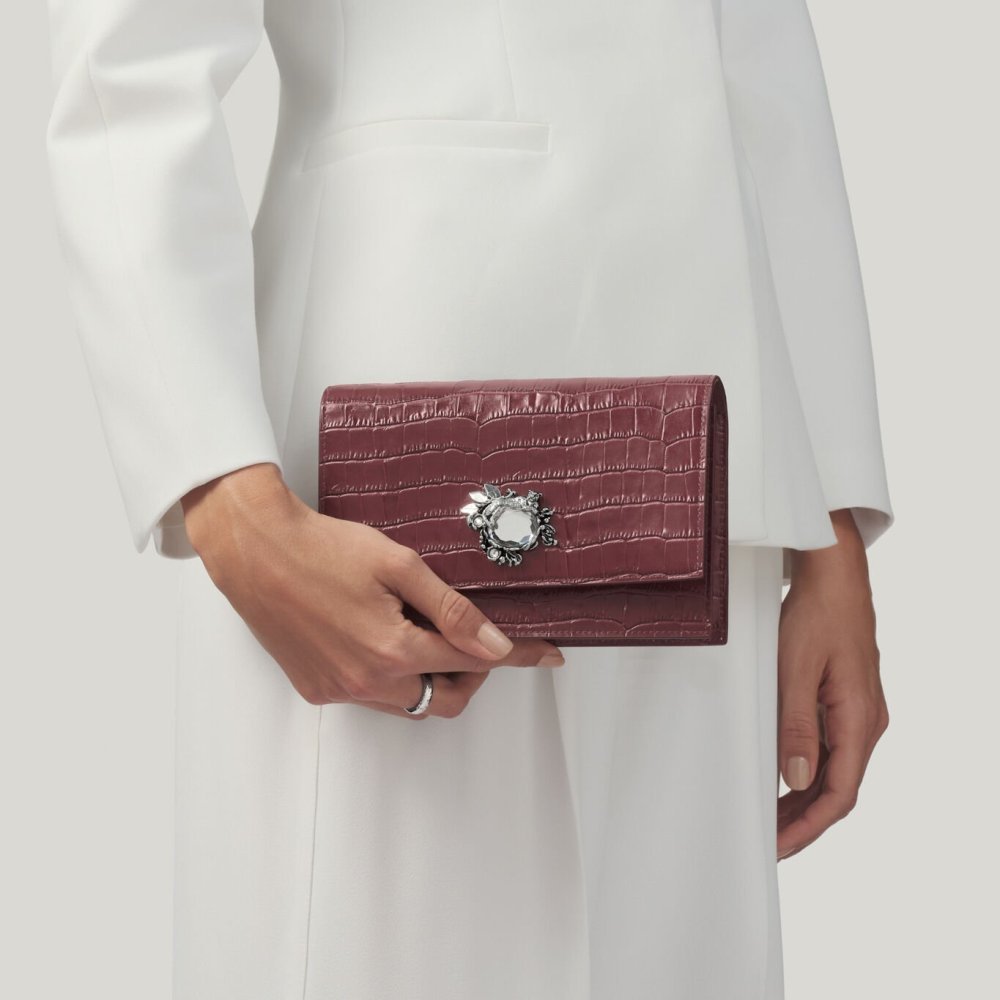 Giovanni Raspini - Pochette Jungle - Pelle Croco