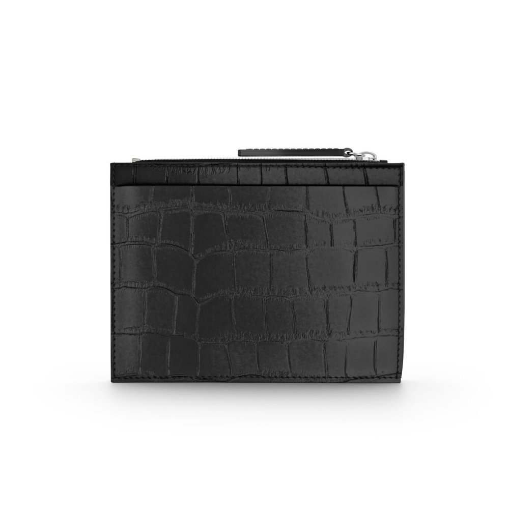 Giovanni Raspini - Portacarte Pelle - Croco Nera