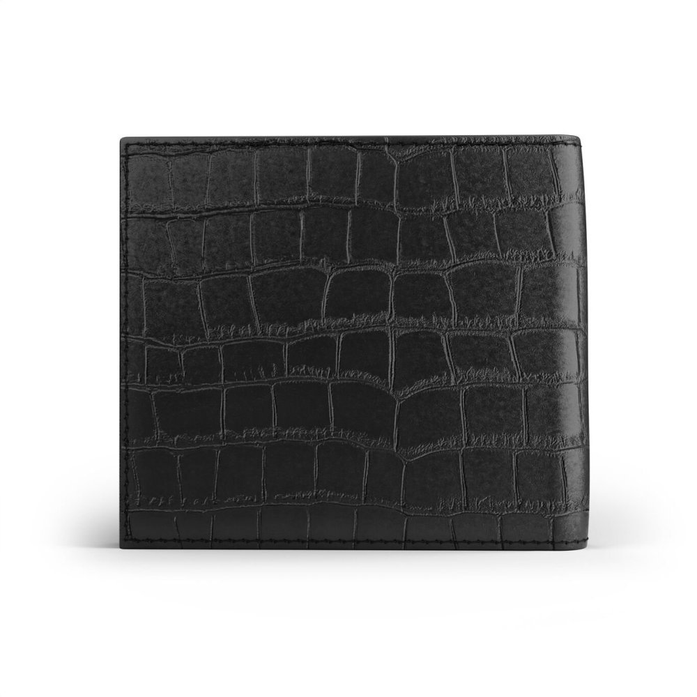 Giovanni Raspini - Portafoglio Pelle Croco - Nero