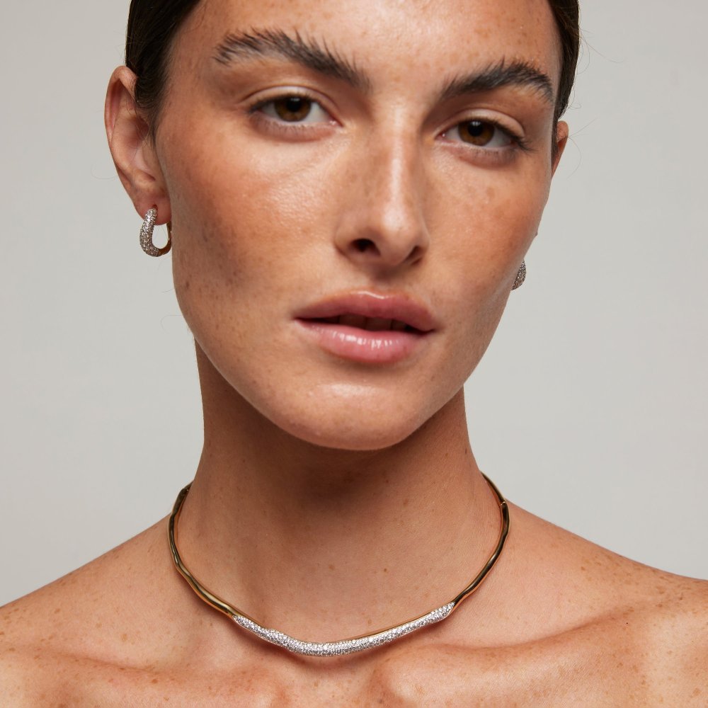 Sogni - Orecchini Cerchietto - Argento - Zirconi