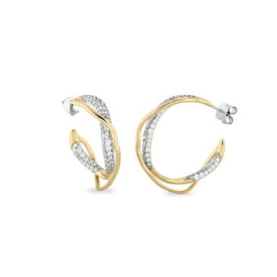 Sogni - Orecchini Spirale - Argento - Zirconi