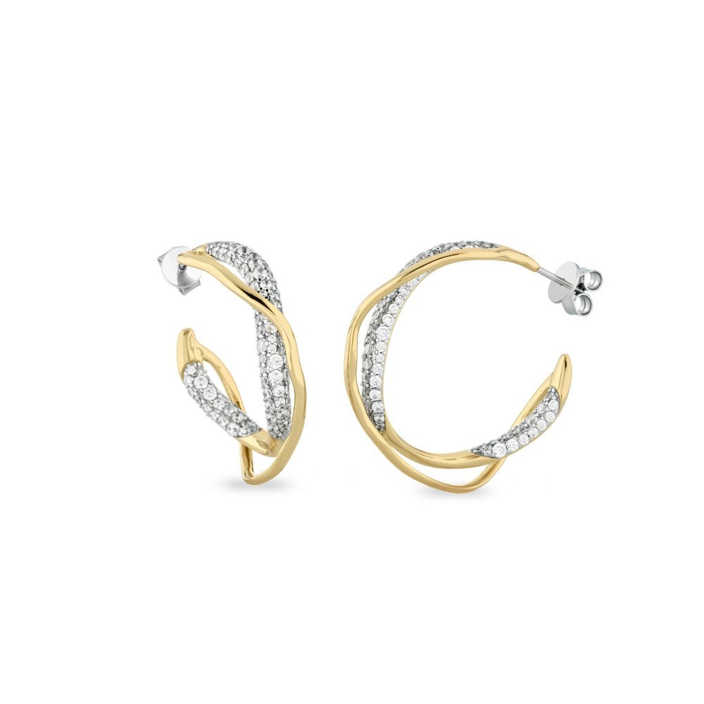 Sogni - Orecchini Spirale - Argento - Zirconi