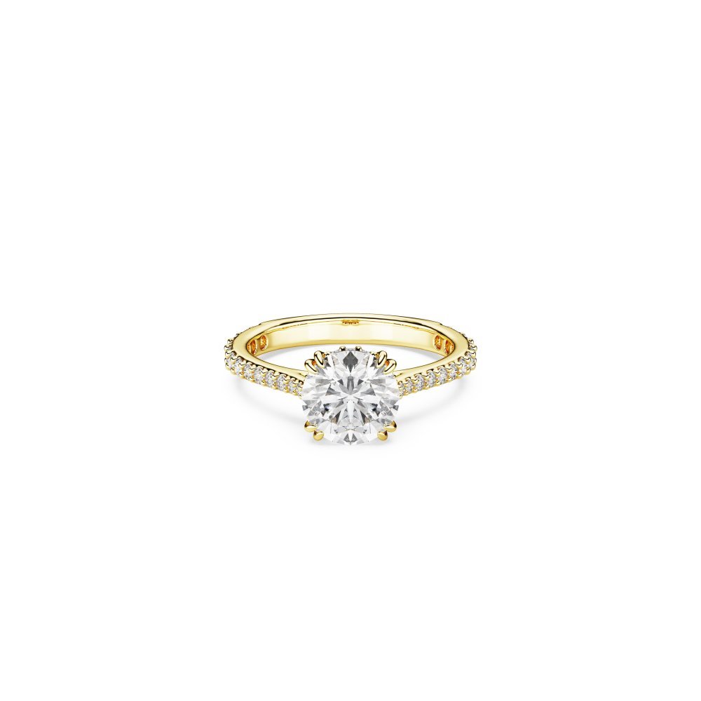 Swarovski - Anello Cocktail Stilla - Bianco - Oro