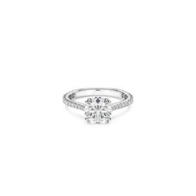 Swarovski - Anello Stilla - Placcato Rodio - Bianco
